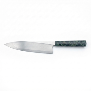 Cuchillo de Chef Japonés Forjado a Mano en Acero Inoxidable de 8-9.9 Pulgadas con Acabado Satinado, Mango de Micarta, Ambidiestro, Grosor de 3.0 mm, Modelo Saz-5642 - Product Image 5