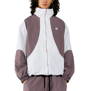 Custom Contrast Panel Track Windbreaker <b>Jacket</b> Vintage High Collar <b>Lightweight</b> Streetwear <b>jacket</b> for men Nylon Outerwear OEM ODM - Product Image 1