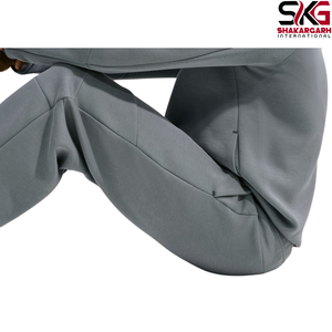 <b>Men's</b> Gray <b>Fleece</b> Jogger <b>Pants</b> Drawstring Casual Trousers Elastic Waist Straight Leg Sweatpants - Product Image 4