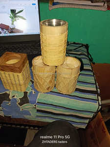 Brûleur d'encens en bois et rotin de luxe, style arabe, porte-bakhoor, pour cadeau spirituel, Ramadan et décoration intérieure - Product Image 6