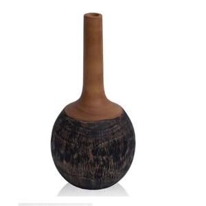 Vase en bois de qualité supérieure, design élégant, artisanat en bois, vase attrayant, forme personnalisée, vase à fleurs, pot décoratif, utilisation pour cadeaux - Product Image 5