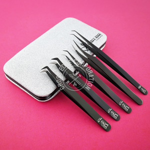 New Arrival Volume Fiber Tip Lash Tweezers Lash Curve Tip Isolation Lash Tweezer Individual Eyelash Extension - Product Image 1