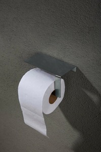 <b>Black</b> Wall Mounted Toilet <b>Paper</b> Holder Metal Toilet Roll Holder Modern Bathroom <b>Tissue</b> Stand for Hotel Restroom - Product Image 2