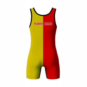 Wholesale Comfortable <b>Men's</b> Custom Made Wrestling <b>Singlet</b> Stretch Lightweight Breathable Polyester Material Durable Quick Dry - Product Image 3