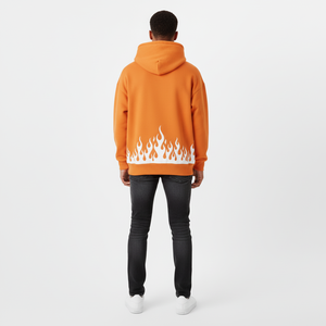 Sudadera con Capucha para Hombre, Estilo Vintage, Tejido French Terry de 500 g/m², Corte Holgado, Impresión DTG, Lavado Ácido, Efecto Desgastado por el Sol - Product Image 4