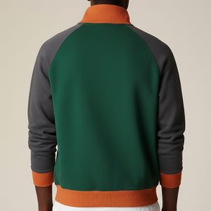 Sudadera Casual de Manga Larga con Cremallera de un Cuarto para Hombre, Tejido Cómodo y Ecológico para Invierno, Venta al por Mayor para Reventa - Product Image 3