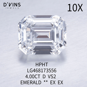 <b>D</b>'vins Jewels Surat <b>Model</b> DJ 654 1ct 1.5ct 2ct 3ct Loose Diamonds Filled Emerald Cut Lab Grown for Jewelry Making - Product Image 4