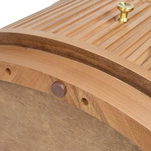 Tavolo Consolle in Legno di Faggio Naturale Marrone da 24 Pollici con 2 Cassetti per Arredamento Casa e Decorazioni di San Valentino - Product Image 4
