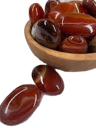 Tumbles d'onyx rouge, tumble de pierre de marbre d'onyx, tumble de pierre de palmier d'onyx rouge - Product Image 2