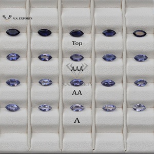 2x4mm Natural Blue Iolite Faceted Marquise Cut Loose Gemstone Fabricante al por mayor Tienda en línea Precio de fábrica Últimos productos - Product Image 1