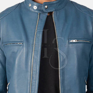 Hot Selling Men's Casual <b>Winter</b> <b>Leather</b> <b>Jacket</b> Cowhide <b>Leather</b> Plain Dyed Windproof Waterproof Breathable - Product Image 5