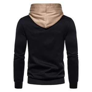 Sweat-shirt à capuche uni pour homme - Tissu en velours imprimé personnalisé, tendance, décontracté et élégant pour l'automne - Product Image 2