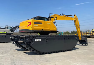 Mini-pelle compacte d'occasion de 3 tonnes, jaune, avec rotation à 360 degrés et chenilles en caoutchouc pour l'aménagement paysager et les travaux utilitaires de précision - Product Image 4