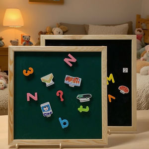 <span class=keywords><strong>Pizarra</strong></span> Magnética con Soporte <span class=keywords><strong>en</strong></span> Forma de Casa, <span class=keywords><strong>Pizarra</strong></span> de Dibujo de Madera Ecológica para Niños Preescolares, para Escribir y Dibujar - Product Image 5