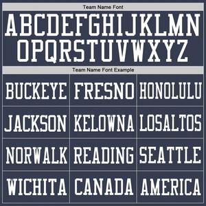 Camiseta de Fútbol Personalizada de Malla Transpirable Azul Marino y Blanca, de Secado Rápido y Ligera, para Equipos Deportivos - Product Image 5