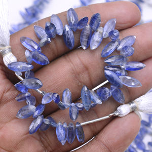 Natural <b>Blue</b> Kyanite Beads Faceted Marquise Shape 8 Inch <b>Crystal</b> Gemstone Strand For Making Natural Jewelry <b>Bracelet</b> Necklace - Product Image 3