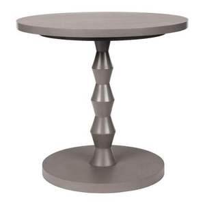 Grande table basse ronde en métal avec structure ouverte et plateau en métal vieilli rustique pour un décor urbain industriel - Product Image 1