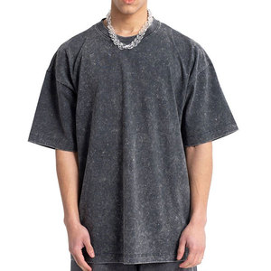 เสื้อยืดทรงบ็อกซี่ แห้งเร็ว ระบายอากาศดี เสื้อยืดฤดูร้อนสุดฮิต ผ้าฝ้าย 100% ดีไซน์ใหม่ ทรงหนา ซักย้อมแบบดรอปแอซิด - Product Image 1