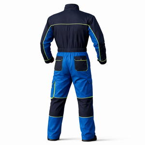 Custom Safety Workwear Cotton Coverall Construction Uniform Heavy Duty Industrial Clothing with Multi Pocket Design Breathable - Product Image 3