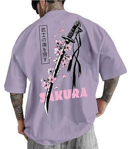 Camiseta Blanca Personalizada de Alta Calidad, 100% Algodón Tejido, Corte Holgado con Hombros Caídos, Manga Corta, Transpirable, Cuello Redondo, Estilo Urbano, 300g - Product Image 1