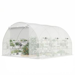 Serre tunnel agricole blanche pour la culture des plantes - Product Image 5