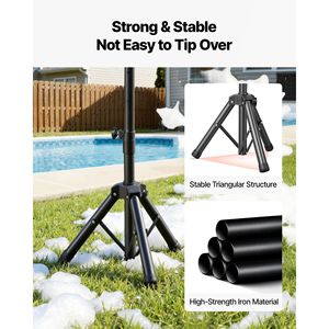 Cannone per bolle portatile con ventola a struttura triangolare per feste, creatore di schiuma densa - Product Image 5