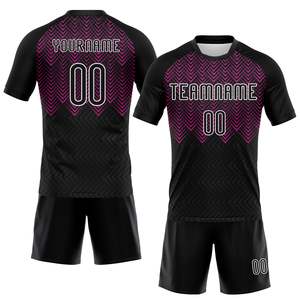 ชุดวอลเลย์บอลพรีเมียมสีดำชมพู เสื้อกีฬาน้ำหนักเบา กางเกงขาสั้น ชุดซับเหงื่อ ผ้าตาข่ายเบิร์ดอาย ขายส่ง - Product Image 1