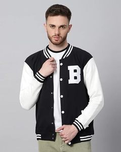 Factory Custom Womens Wool Blend Varsity <b>Jacket</b> White Faux <b>Leather</b> Sleeve Letter Embroidery Chenille Streetwear Letterman <b>Jacket</b> - Product Image 3