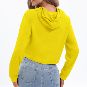 Nouveau Hoodie Court Tricoté Imprimé pour Femme Hiver - 100% Coton Imperméable Décontracté Grande Taille Design OEM - Product Image 4