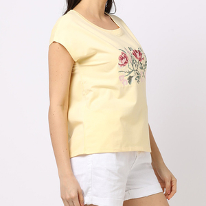 Camisetas de Algodón con Bordado y Estampado para Mujer - Corte Holgado y Moderno para Colecciones de Moda y Suministro al por Mayor - Product Image 3
