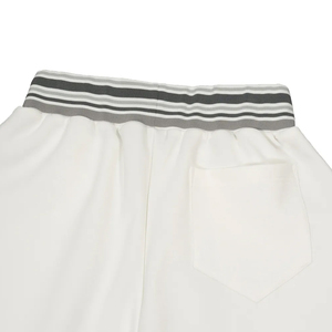 กางเกงขายาวทรงตรงผ้าคอตตอนผสมโพลีเอสเตอร์และสแปนเด็กซ์ แต่งขอบยางสีตัดกัน กางเกงวอร์มทรงหลวมสำหรับผู้ชาย มีกระเป๋าและเอวยางยืด - Product Image 6