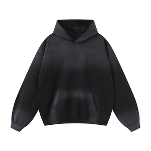 Fabricante de Sudaderas con Capucha: Sudadera con Capucha Lavada al Ácido, Serie High Street, Sudadera Oversize con Efecto Envejecido, Sudadera Vintage Lavada con Piedras - Product Image 1