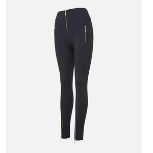 High Waist Yoga Leggings <b>Full</b> Length Seamless Gradient Color Spandex/Polyester Elastic Waist Black Stretch Pants for Women - Product Image 3