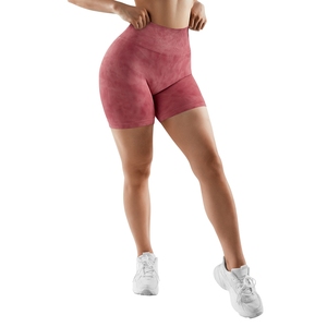 Shorts de yoga et de sport taille haute doux pour femmes – Nouveauté tendance – Shorts de cycliste en spandex unis de haute qualité - Product Image 6