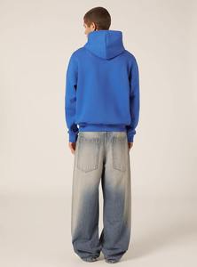 Sweat à capuche homme personnalisé avec logo de marque 2026, streetwear, imprimé numérique uni, 100 % coton molletonné avec poche, coupe classique pour l'hiver - Product Image 3