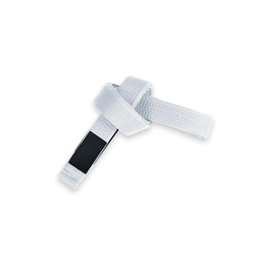Ceinture de BJJ blanche 100% coton, durable, unisexe, pour adultes, vêtements d'arts martiaux - Product Image 3