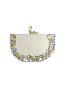 Bolso de Mano de Resina Hecho a Mano Ecológico para Mujer FAIZA CRAFT con Correa de Cadena para el Hombro, Forma Irregular para Fiestas - Product Image 4