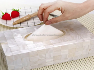 Artisanat de luxe classique boîte de service tissu osseux naturel pour la maison hôtel Restaurant produit de vente chaud pour plateaux de service - Product Image 4