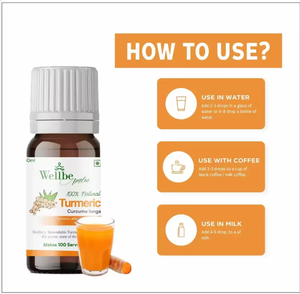 10ml <b>Dropper</b> <b>Bottles</b> | Turmeric Extract Drops | Curcuma longa | Anti-inflammatory, joint health, immunity | Curcumin, Turmerone - Product Image 3