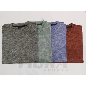 Camiseta Deportiva de Manga Corta para Hombre, Tejido Sólido, con Logotipo Personalizado 2026, Secado Rápido, Tallas Grandes, para Entrenamiento - Product Image 3