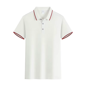 เสื้อโปโลชายลายทางตัดกัน รุ่นใหม่ 2k26 แขนสั้น พรีเมียม สวมใส่สบาย เหมาะสำหรับกอล์ฟและชุดทำงาน - Product Image 1