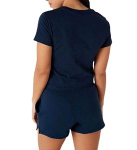 Ensemble de vêtements pour femmes, crop tops sexy personnalisés, shorts, t-shirts, pantalons, taille plus, ensemble 2 pièces - Product Image 2