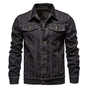 Chaqueta de Mezclilla Cálida de Invierno para Hombre, Estilo Casual OEM, con Cuello Vuelto, Botones y Diseño Oversize - Product Image 5