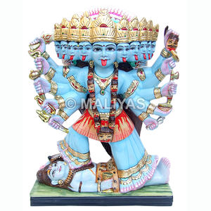 Estatua de Mahakali |   Murti de Mármol Premium Kali Maa para el Hogar y el Templo – Maliyas - Product Image 1