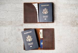 Premium Full Grain Leather <b>Passport</b> Holder Luxury Travel <b>Wallet</b> Genuine Leather <b>Passport</b> Case Wholesale Manufacturer LPH-0305 - Product Image 2