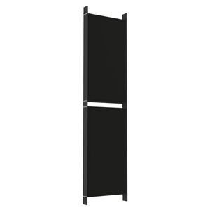 Black 6-Panel Fabric Room <b>Divider</b> 118.1"x78.7" <b>Screen</b> & <b>Divider</b> - Product Image 6
