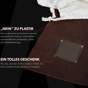 <b>Leather</b> <b>Apron</b> With Front Pocket And Adjustable Straps For Restaurant Bar Use Men Woven Material - Product Image 6