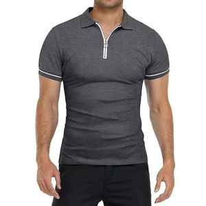 Polo de golf pour homme de qualité supérieure, tissu respirant anti-humidité, manches courtes, vêtements de sport décontractés, fabricant de vêtements de mode - Product Image 1