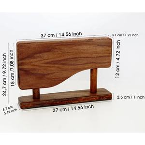 Soporte para cuchillos de madera maciza pura para mesa de cocina, organizador de bloques de cuchillos de madera Natural hecho a mano para almacenamiento en encimera - Product Image 5