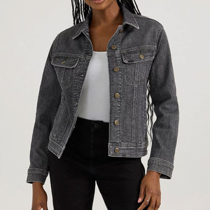 Vente directe d'usine, veste en jean pour femme au style unique, disponible en couleurs et tailles personnalisées, modèles classiques. - Product Image 1
